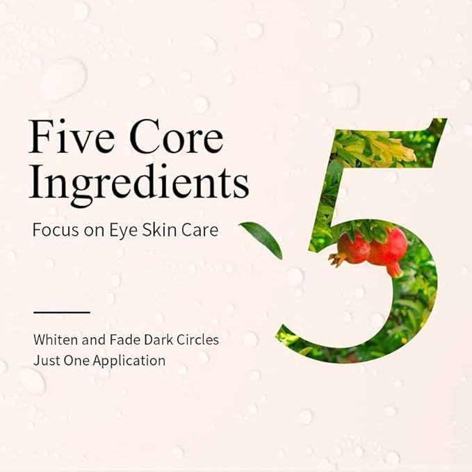 Pomegranate Eye Mask - 60 Pcs - reduces bags and dark circles under the eyes, tightens and improves ocular skin, all-natural extract, youthful appearance and reduces fine lines and wrinkles.-Velvo Beauty