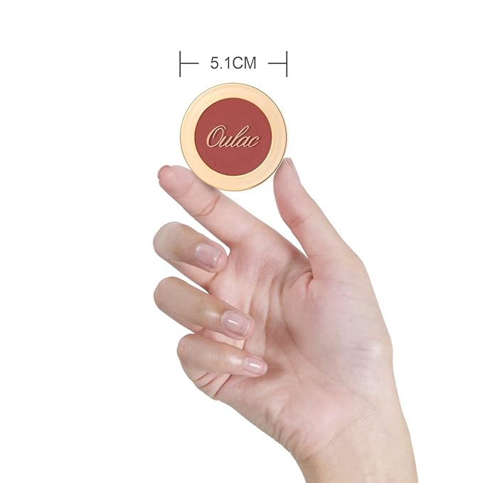 OULAC Blush Makeup Fair Skin| Highly Pigmented Powery Blush| Natural Matte Glow| Shape & Highlight Face| Cruelty-Free Blush with Rose Oil| 4.8g 16 Summer Time-Velvo Beauty