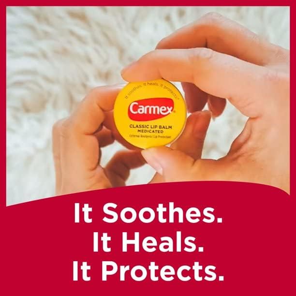 Carmex Classic Lip Balm Medicated 0.25 oz (Pack of 10)-Velvo Beauty