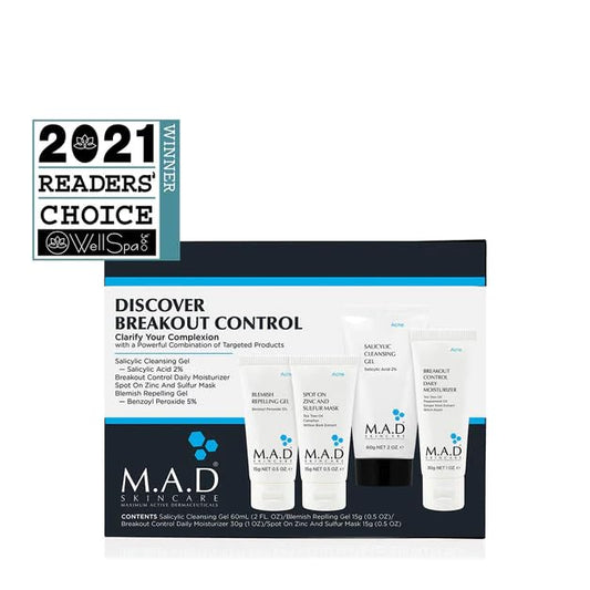 M.A.D Skincare Discover Breakout Control Acne Travel System Set-Velvo Beauty