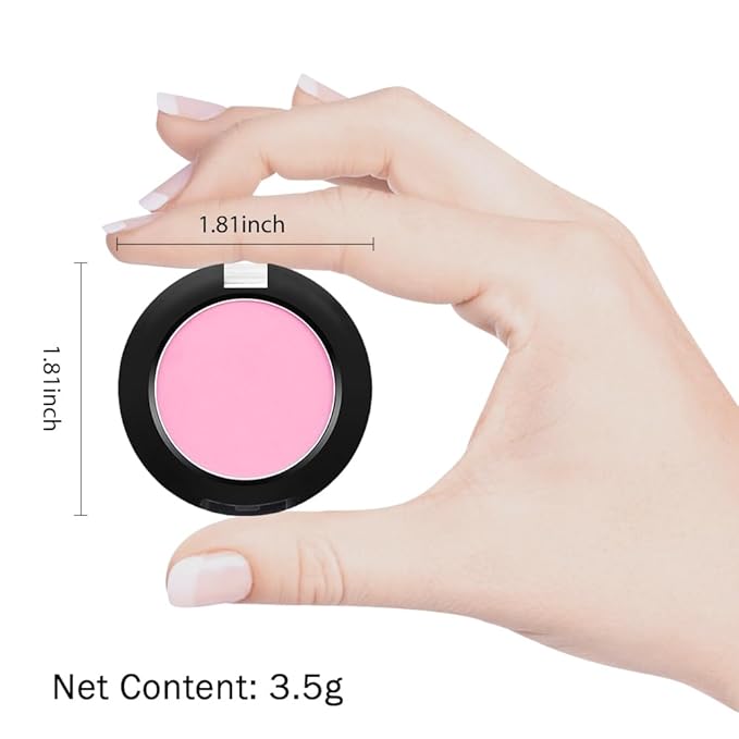 Monochrome Matte Eyeshadow Makeup Palette, Highly Pigmented Peach Pink Eyeshadow Palette, Matte Pressed Powder Eye shadow Makeup, Single Vegan Eye Shadow, Daily Evening Women Girls Eyeshadow Gift 02-Velvo Beauty
