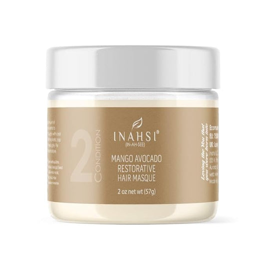Mango Avocado Restorative Hair Masque | Deep Conditioner for Men, Women, Baby, or Kids with Curly Hair | Hair Products for Naturally Curly Hair 2 oz | Made in the USA-Velvo Beauty