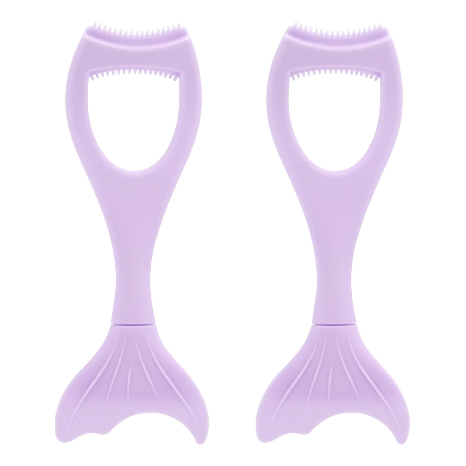 Tbestmax 2 in 1 Mascara Eyeliner Guard, Silicone Mascara Lash Shield Applicator, Eyelash Comb Purple 2 Pcs-Velvo Beauty