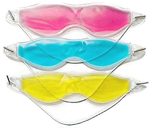 Reusable Hot/Cold Therapeutic [Gel Eye Masks] (Pack of 3 Migraine Relief Relieves Pain Naturally-Velvo Beauty