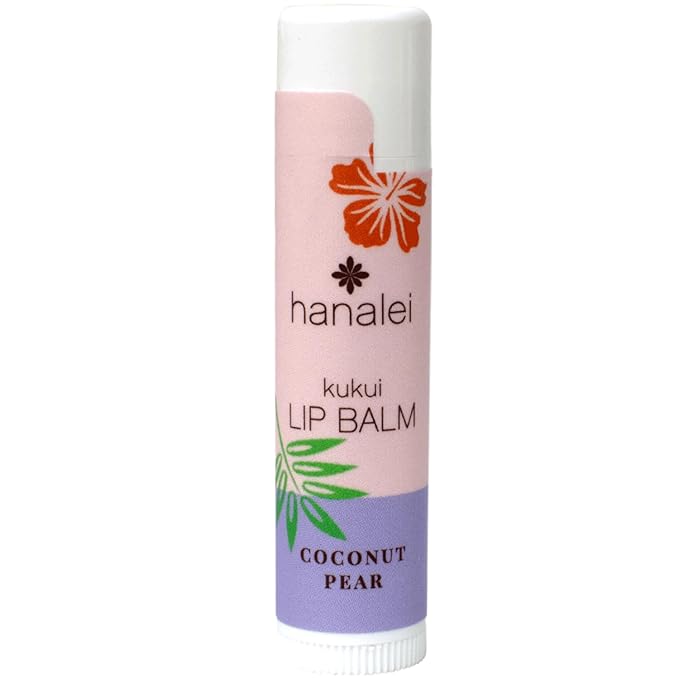 Hanalei Lip Balm and Moisturizer - Natural Kukui Oil and Beeswax Lip Moisturizer to Hydrate and Replenish Dry, Chapped Lips - Made in USA - Coconut Pear-Velvo Beauty