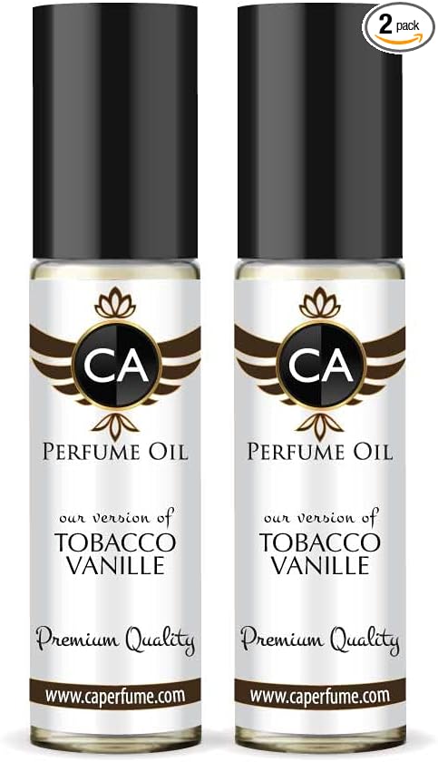 CA Perfume Impression of Tobacco Vanille For Men Fragrance Body Oil Roll-On 0.3 Fl Oz-X2-Velvo Beauty