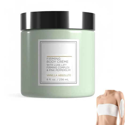 Champagne Firming Body Cream,Anti-Aging Tightening Cream with Luxe-Lift Complex,Skin Firming Cream for Hydrates Dry Skin, Fights Crepey Skin on Arms & Legs(8 Fl Oz, Sweet Almond Coconut)-Velvo Beauty