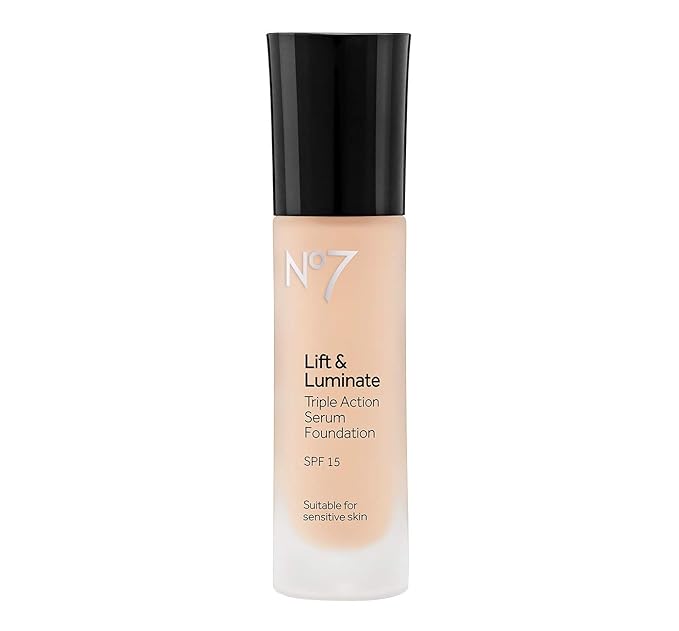 Boots No7 Lift & Luminate Foundation SPF 15 Warm Beige - 1oz Warm Beige-Velvo Beauty