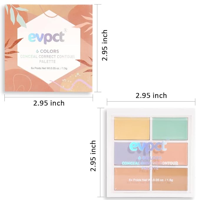 Concealer Cream Makeup Palette Color Corrector,Under Eye Brightener Concealer Dark Circle Concealer Palette,Waterproof Foundation Cream Based Makeup Palette Full Face Contour Kit for Beginners-Velvo Beauty