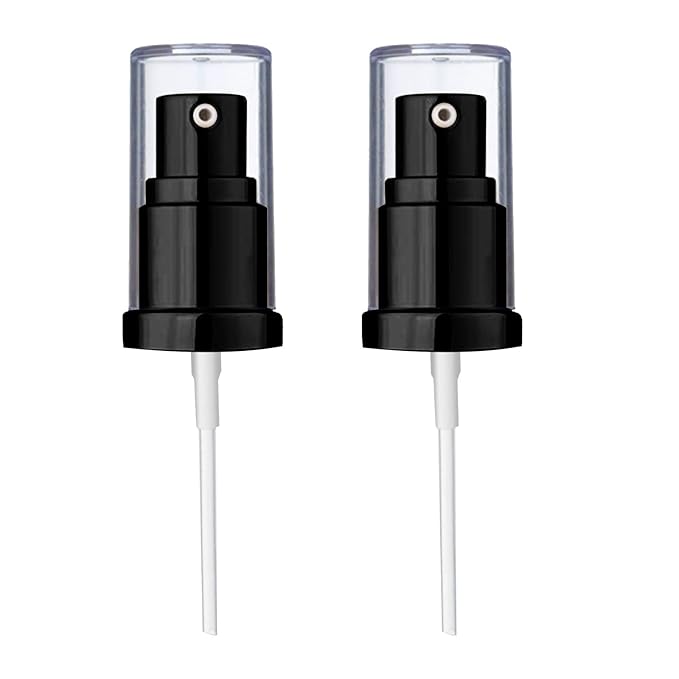 Chris.W 2Pack Foundation Pump Compatible with Maybelline Fit Me Liquid Foundation Makeup (Black+Black)-Velvo Beauty