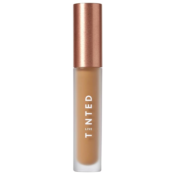 Live Tinted Hueskin Serum Concealer - Medium-to-Full Coverage Concealer with Niacinamide, & Hyaluronic Acid for Dark Circles, Fine Lines & Wrinkles, Buildable Long-Lasting Formula, 0.35 oz Shade 9-Velvo Beauty