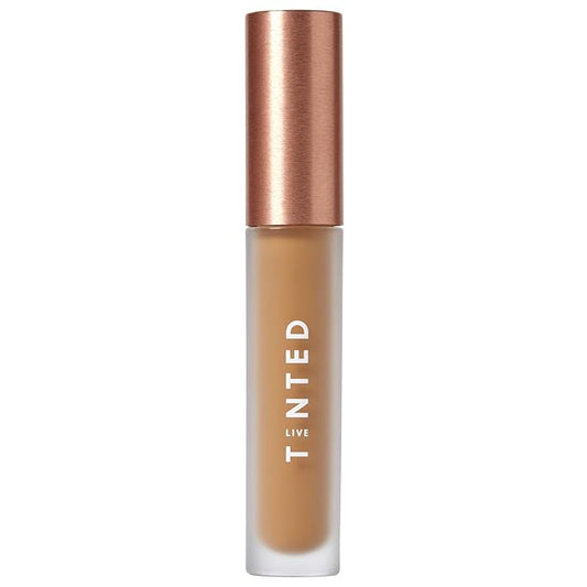 Live Tinted Hueskin Serum Concealer - Medium-to-Full Coverage Concealer with Niacinamide, & Hyaluronic Acid for Dark Circles, Fine Lines & Wrinkles, Buildable Long-Lasting Formula, 0.35 oz Shade 9-Velvo Beauty