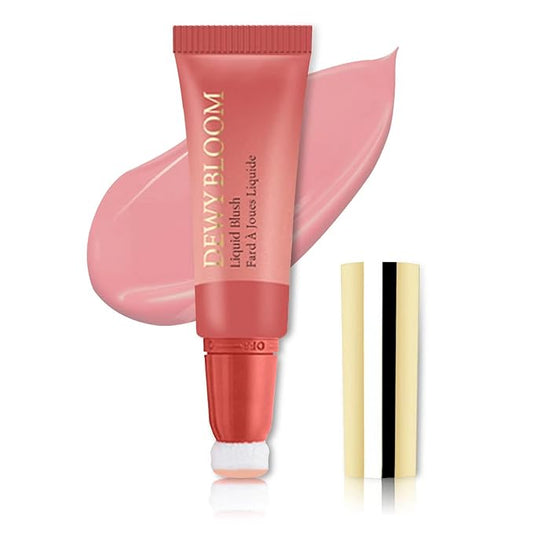 Blush Beauty Wand, Liquid Blush Contour Wand with Cushion Applicator, Smooth Cream Blush Wand Natural Matte Finish, Lightweight Blendable Blush Stick Makeup for Cheek,106 Peach Pink-Velvo Beauty