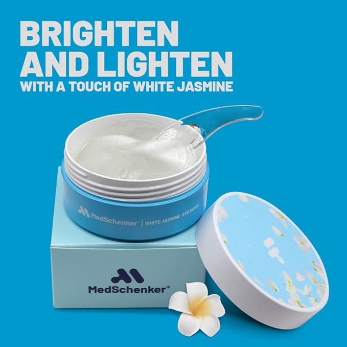 White Jasmine Eye Patches - Korean Eye Patches for Puffy Eyes - Collagen Eye Mask - Under Eye Patches Korean - Puffy Eyes and Dark Circles Treatment, Spa Masks for Women & Men - 60 pcs-Velvo Beauty