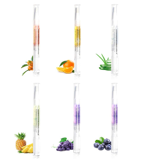Cuticle Oil Pen Sweet Almond Nail Growth Serum and Repair Treatment Hydrating Oil for Dry Cuticles and Skin Cuticle Buddy Revitalize Nails with Radiant (6pcs pens)-Velvo Beauty