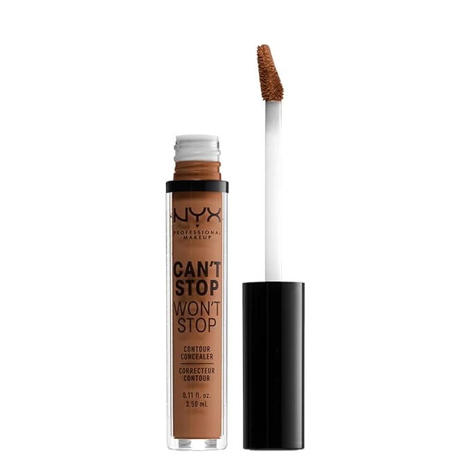 NYX PROFESSIONAL MAKEUP Can't Stop Won't Stop Contour Concealer, 24h Full Coverage Matte Finish - Warm Caramel-Velvo Beauty