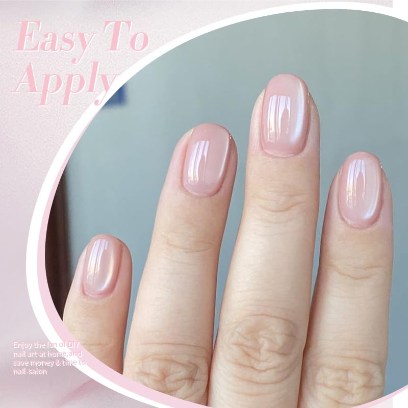 Born Pretty Cat Magnetic Eye Gel Nail Polish,Nude Moonlight Cat Magnetic Gel Nail Polish Soft Lace Magnetic Nail Polish for Nail Art Manicure Salon DIY at Home 15ML-Velvo Beauty