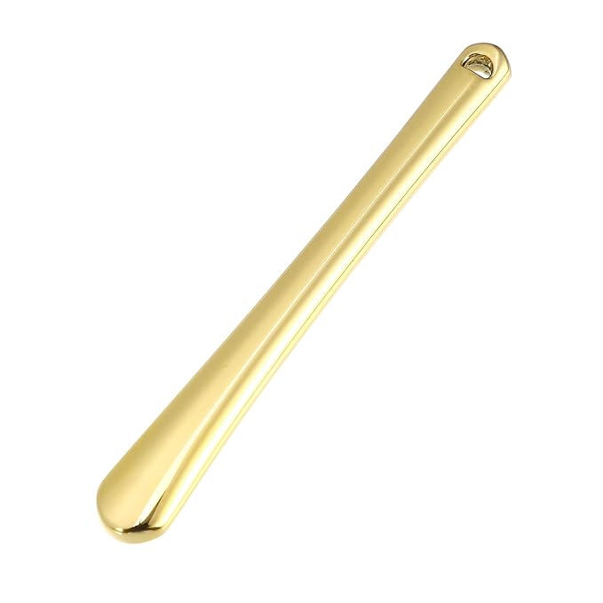 VOCOSTE 4 Pcs Makeup Spatula Mini Spoon, Eye Cream Massage Sticks Beauty Scoop, for Facial Cosmetic Face Cream, Zinc Alloy 2.32"x0.30", Gold Tone-Velvo Beauty