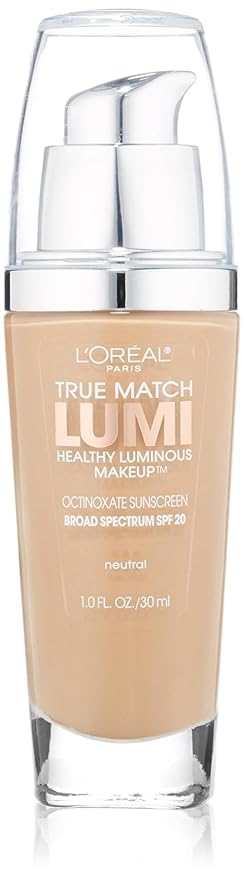 L'Oreal Paris True Match Lumi Healthy Luminous Makeup, N4 Buff Beige, 1 fl; oz.-Velvo Beauty