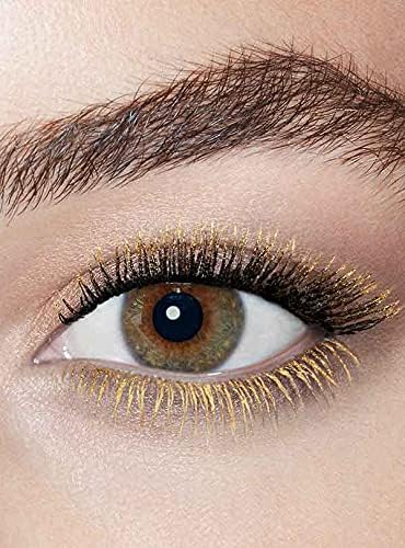 Maydear Gold Waterproof Colored Mascara - Long Lasting, Smudgeproof, Fast Dry, Lengthening Eye Makeup for Women - Party & Stage Use-Velvo Beauty