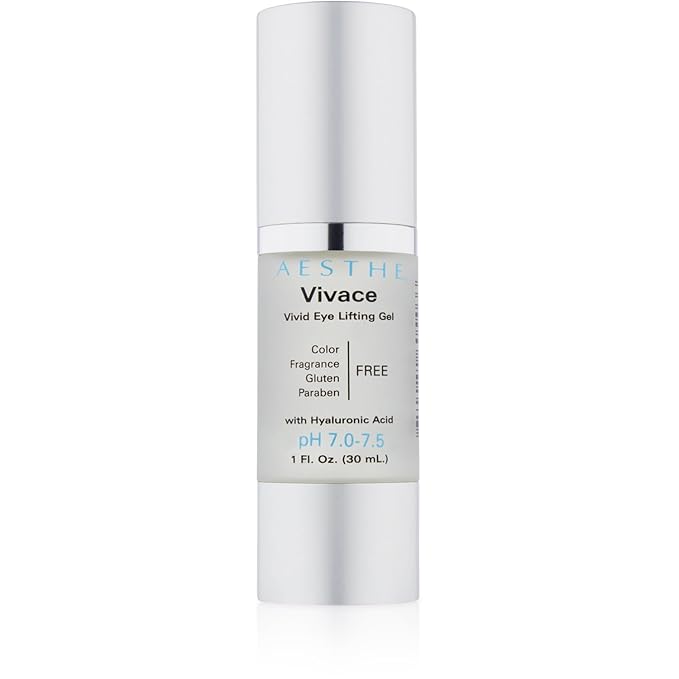 Vivace Eye Lifting Gel - Revitalize & Firm - Natural Botanical Ingredients - Morning Skincare - Cucumber Extract, Sea Kelp, Hyaluronic Acid & More - Suitable for All Skin Types- 1 fl oz-Velvo Beauty