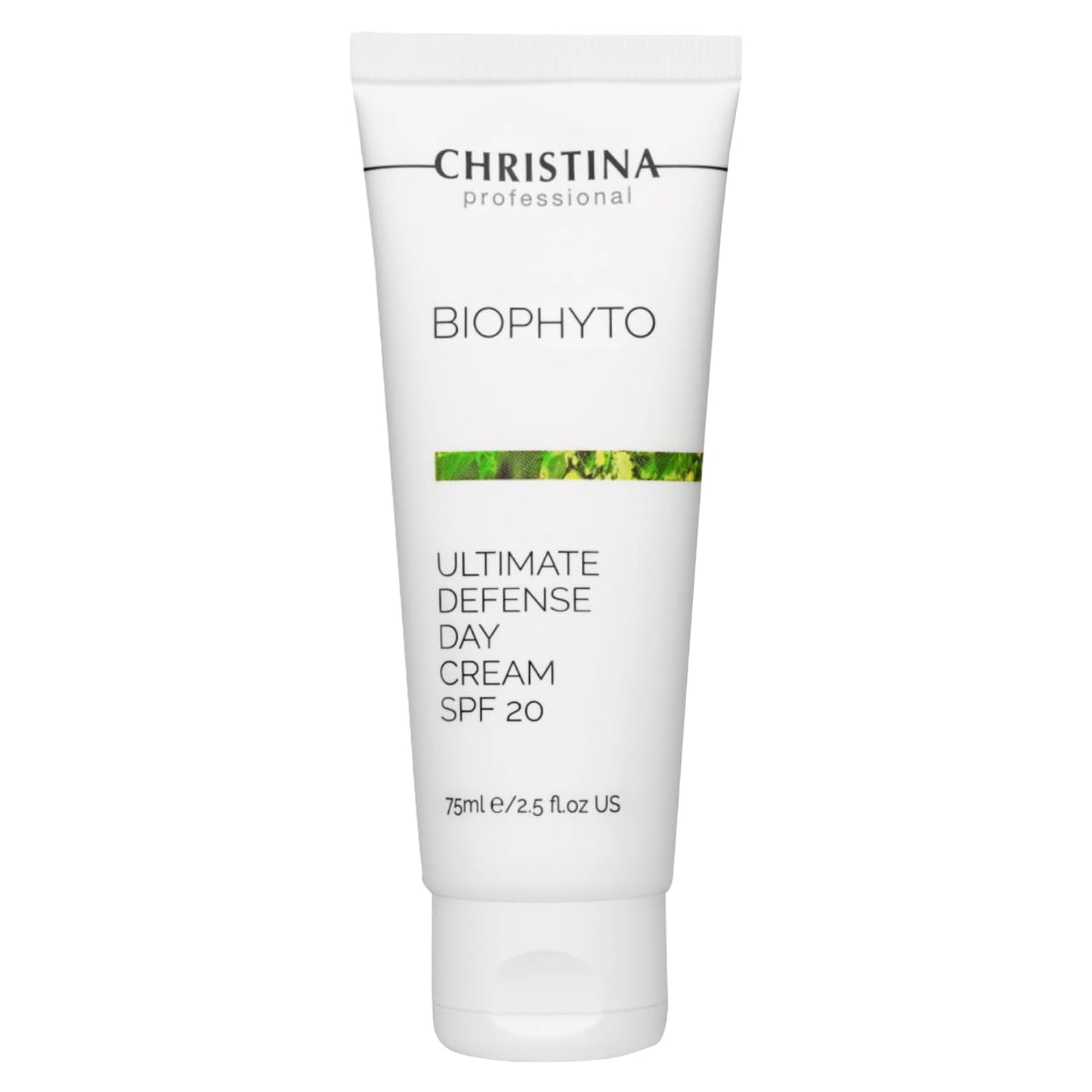 Christina Bio Phyto Ultimate Defense Day Cream Moisturizer with SPF 20-75 ml - Broad Spectrum UVA/UVB Protection Facial Moisturizer with Hyaluronic Acid & Vitamin B12- For Normal & Combination Skin-Velvo Beauty