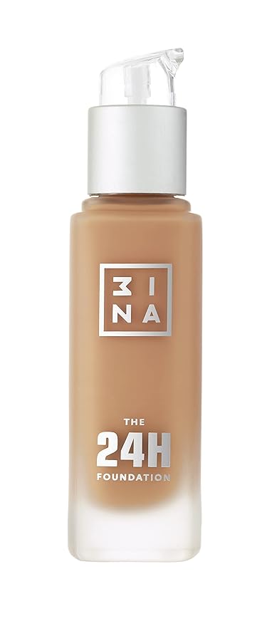 3INA The 24H Foundation 621-24H Long-Wearing Formula - Medium To High Buildable Coverage - Smooth Matte Finish - Expanded Shade Selection - Waterproof, Cruelty Free, Vegan Makeup- 1.01 Oz-Velvo Beauty