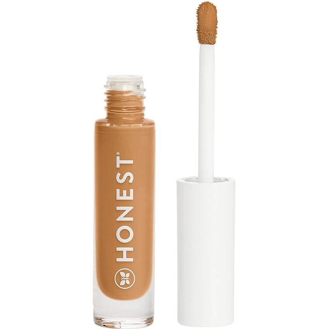Honest Beauty Fresh Flex Concealer with Niacinamide + Vitamin E + Hyaluronic Acid | Vegan + Cruelty free | Caramel, 0.17 fl oz-Velvo Beauty