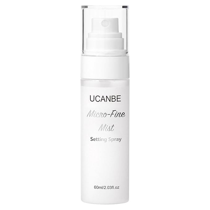 UCANBE Dewy Setting Spray for Makeup, Long Lasting Hydrating Make Up Finishing Spray for Face, Micro-Fine Mist Fixing Spray for Dewy Glow Finish, Lightweight & Waterproof for up to 16 Hours Wear-Velvo Beauty