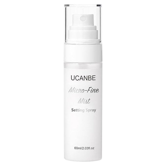 UCANBE Dewy Setting Spray for Makeup, Long Lasting Hydrating Make Up Finishing Spray for Face, Micro-Fine Mist Fixing Spray for Dewy Glow Finish, Lightweight & Waterproof for up to 16 Hours Wear-Velvo Beauty