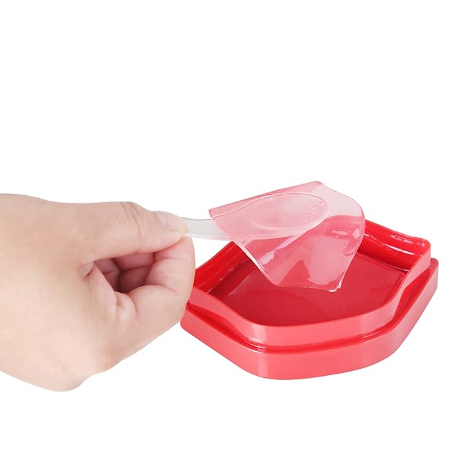 Lip Masks Sheet,Moisturizing Crystal Collagen Gel,Anti-Aging Lip Patches Reduces Lip Lines,Plump Dry Lips Overnight Lip Care,Fall/Winter Collagen Lip Sleep Mask 20 Packs with Box,Red-Velvo Beauty