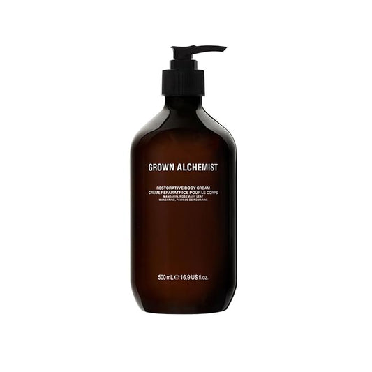 Grown Alchemist Restorative Body Cream. Hydration Blend of Shea Butter, Jojoba Oil and Vitamin E, Nourishing Moisturizer, Repairs and Balances Dry Skin (500mL)-Velvo Beauty