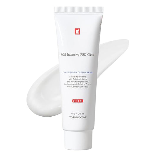 Ovalicin Skin Clear Cream, Skin Soothing, Moisturizing with Niacinamide and Sulfur, Korean Skincare, 50g, 1.76 oz.-Velvo Beauty