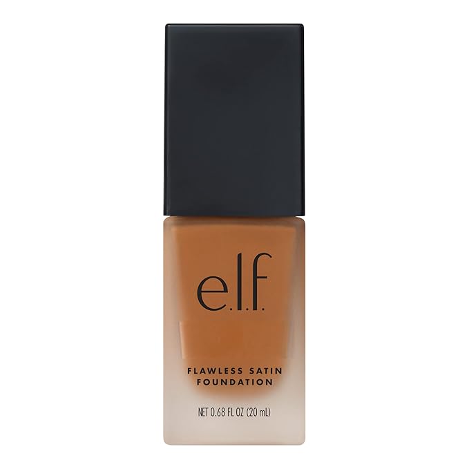 e.l.f. Flawless Finish Foundation, Lightweight & Medium Coverage, Semi-Matte Finish, Caramel, 0.68 Fl Oz (20mL)-Velvo Beauty