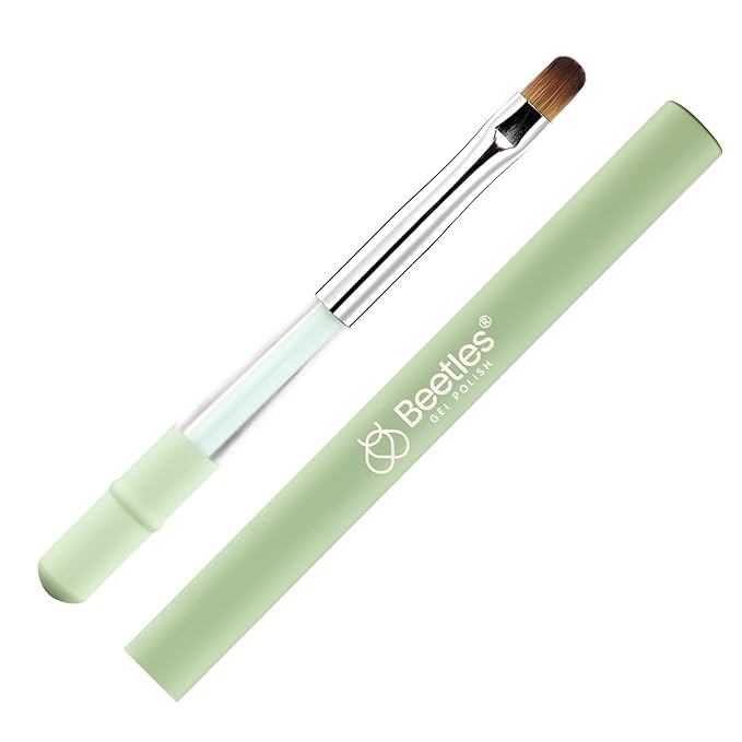 Beetles Nail Art Brushes, Clean Up Brush Gel Polish Nail Art Design Pen Painting Tools Fingernail Brush Nail Cleaning Brush Nail Art Liner Brush and Nail Dotting Pen Salon Diy at Home-Velvo Beauty