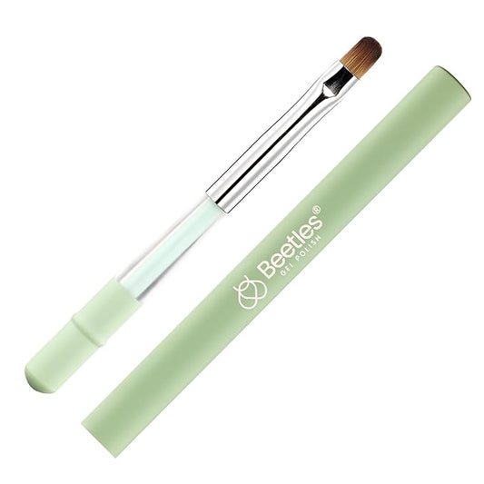 Beetles Nail Art Brushes, Clean Up Brush Gel Polish Nail Art Design Pen Painting Tools Fingernail Brush Nail Cleaning Brush Nail Art Liner Brush and Nail Dotting Pen Salon Diy at Home-Velvo Beauty