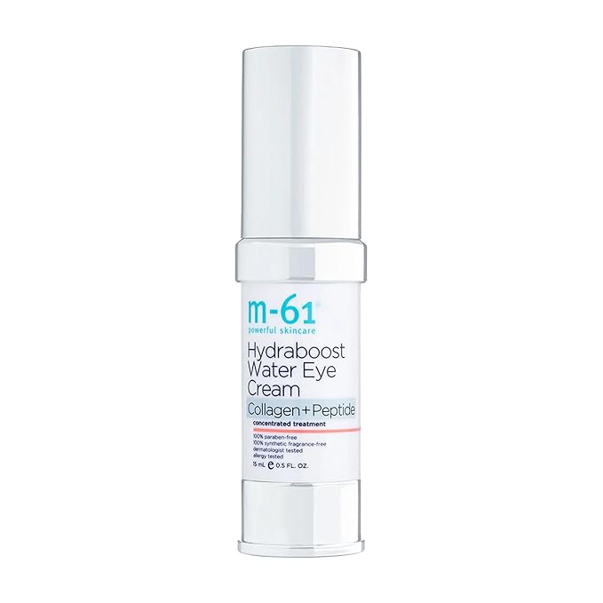 M-61 Hydraboost Collagen+Peptide Water Eye Cream - Age-defying vegan collagen and peptide water eye cream with vitamin B5 & baobab pulp extract.-Velvo Beauty