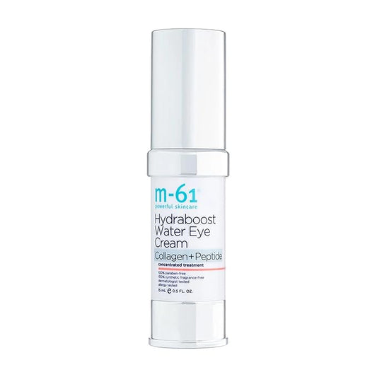M-61 Hydraboost Collagen+Peptide Water Eye Cream - Age-defying vegan collagen and peptide water eye cream with vitamin B5 & baobab pulp extract.-Velvo Beauty