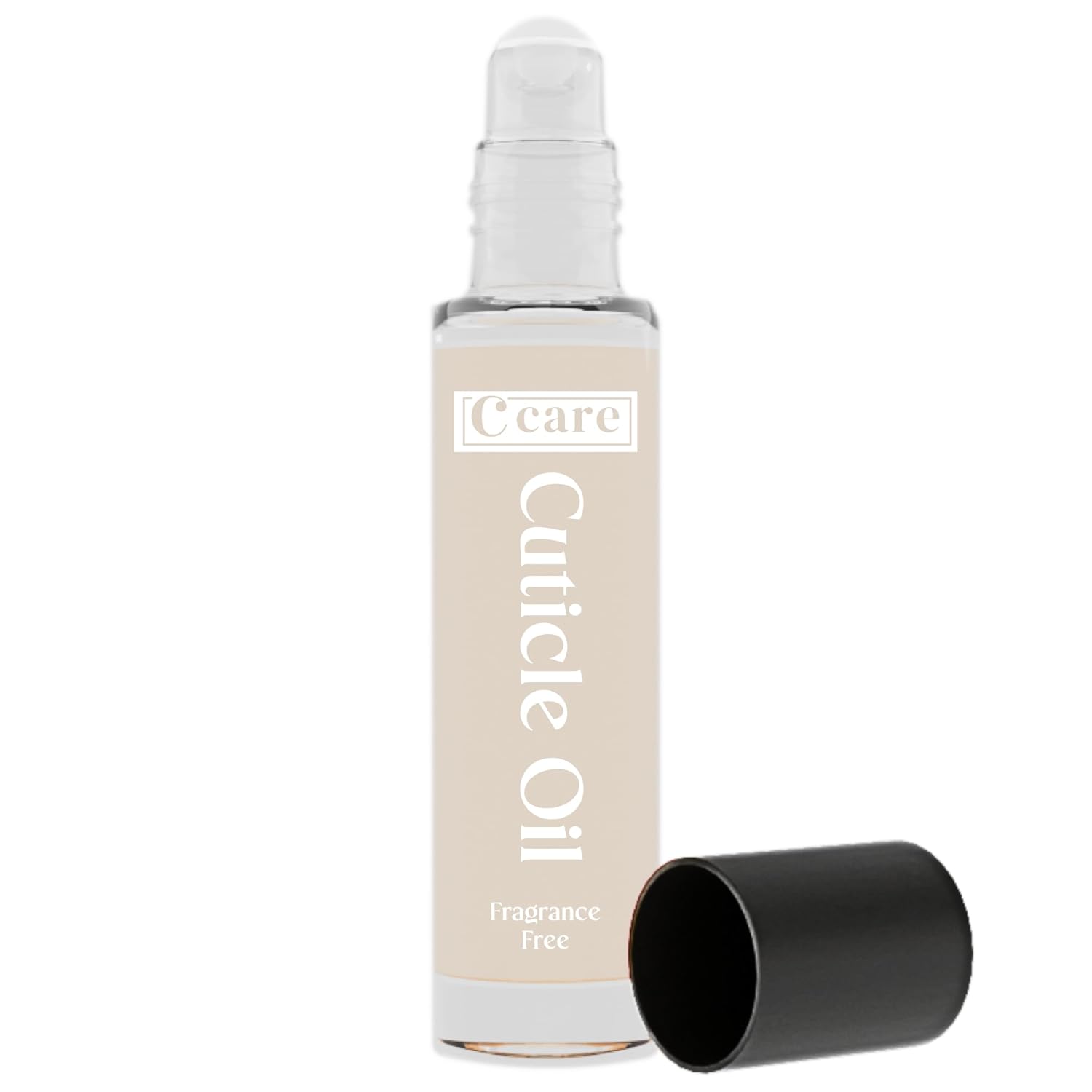 C CARE Fragrance Free Roll-On Cuticle Oil | Natural Revitalizing Hydrating Nail Oil | Repaires Cuticles Overnight | For Damaged Skin And Thin Nails | Paraben Cruelty Free Formula | 10ml-Velvo Beauty