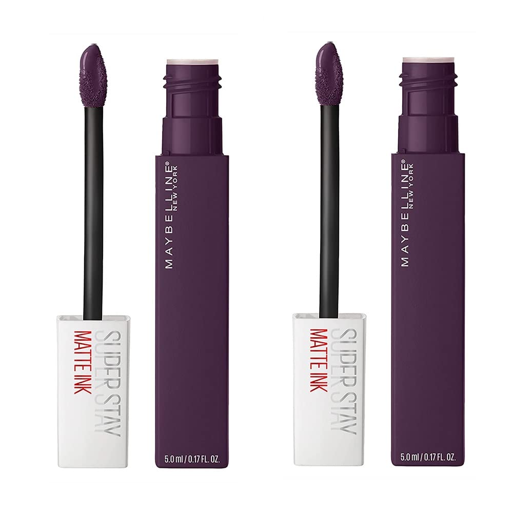 Pack of 2 Maybelline New York SuperStay Matte Ink Liquid Lipstick, Originator # 1102-Velvo Beauty