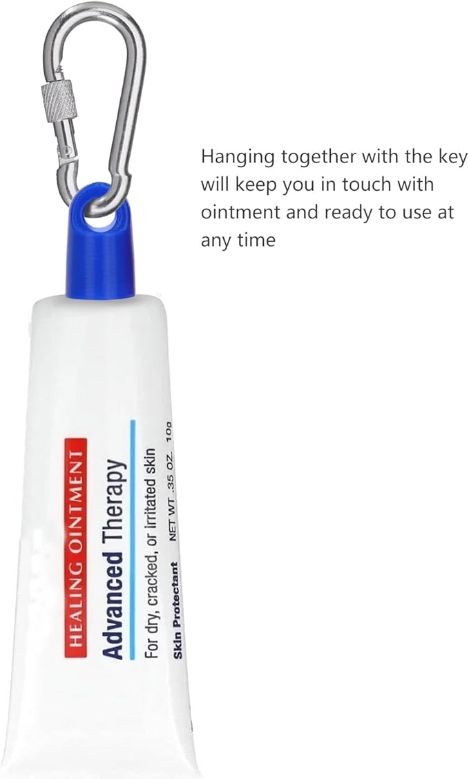 Keychain Cap For Aquaphor Healing Ointment 0.35 Ounce Tubes,4 Pack Portable Lid Cap Suitable For Travel And Outings-Velvo Beauty