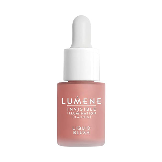 Lumene Invisible Illumination Liquid Blush Pink Blossom - Dewy Makeup Cheek Tint with Luminizing Pigments for Hydrated Glowing Skin - Weightless Liquid Blush for Cheeks (0.5 Fl Oz)-Velvo Beauty