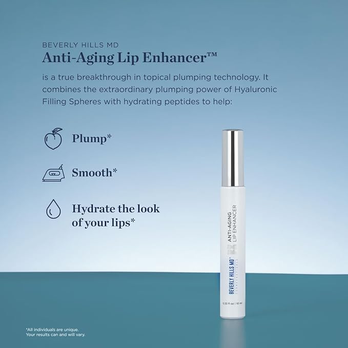 Anti Aging Lip Enhancer- Plumping Formula for Fuller, Hydrated Lips - Visibly Volumize, Smooth Lips w/Collagen Supporting Agents- Hyaluronic Acid, Ceramides, Peptides- No Sting/Burn-Velvo Beauty