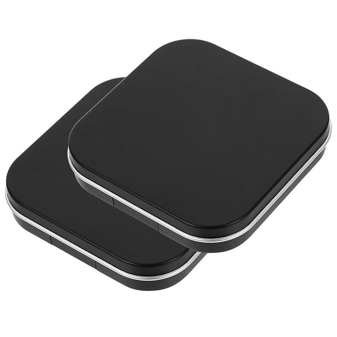 Makeup Pallet Magnetic Travel Containers Eyeshadow Palettes 2pcs Empty Eyeshadow empty eyeshadow empty makeup makeup Makeup Empty Empty Eyeshadow Containers Makeup Pallet Black Eyeshadow-Velvo Beauty