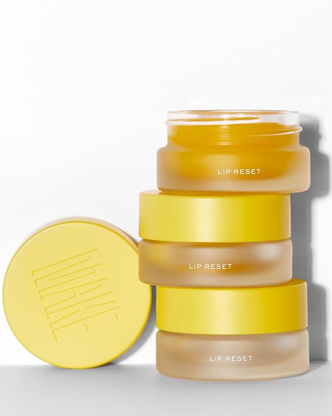 MAKE Beauty Lip Reset Overnight Lip Mask. Nourishing, Hydrating Lip Treatment for Dry, Flaky Lips. Plumps, Softens, and Smooths. Solar Citron Flavor-Velvo Beauty