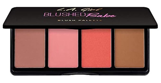 L.A. Girl Fanatic Blush Palette, Blushed Babe Pinks, 1 oz-Velvo Beauty