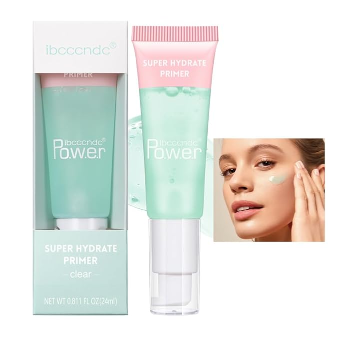 AKARY Gel-Based & Hydrating Face Primer For Smoothing Skin & Gripping Makeup With Hyaluronic Acid, Long-Wear Foundation Face Primer for Oil Control, Pores Fine Lines Minimizer, 0.81 Fl Oz, 01 Clear-Velvo Beauty