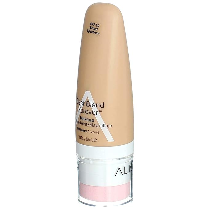 Almay Best Blend Forever Foundation, Ivory, 1 fl. oz., SPF 40 Broad Spectrum-Velvo Beauty
