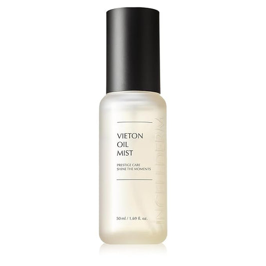 INCELLDERM Riman Vieton Oil Mist | 50ml | Bi-Phasic Hydration with Camellia Seed Oil & Seaberry Water | Korean Skincare Mist for Moisture, Balance & Radiance | Natural Facial Spritz Moisturizer-Velvo Beauty