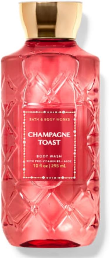 Bath & Body Works - 3 Piece Bundle - Spray - Body Cream - Shower Gel - Full Size and Gift Bag HELLO GORGEOUS (Champagne Toast)-Velvo Beauty